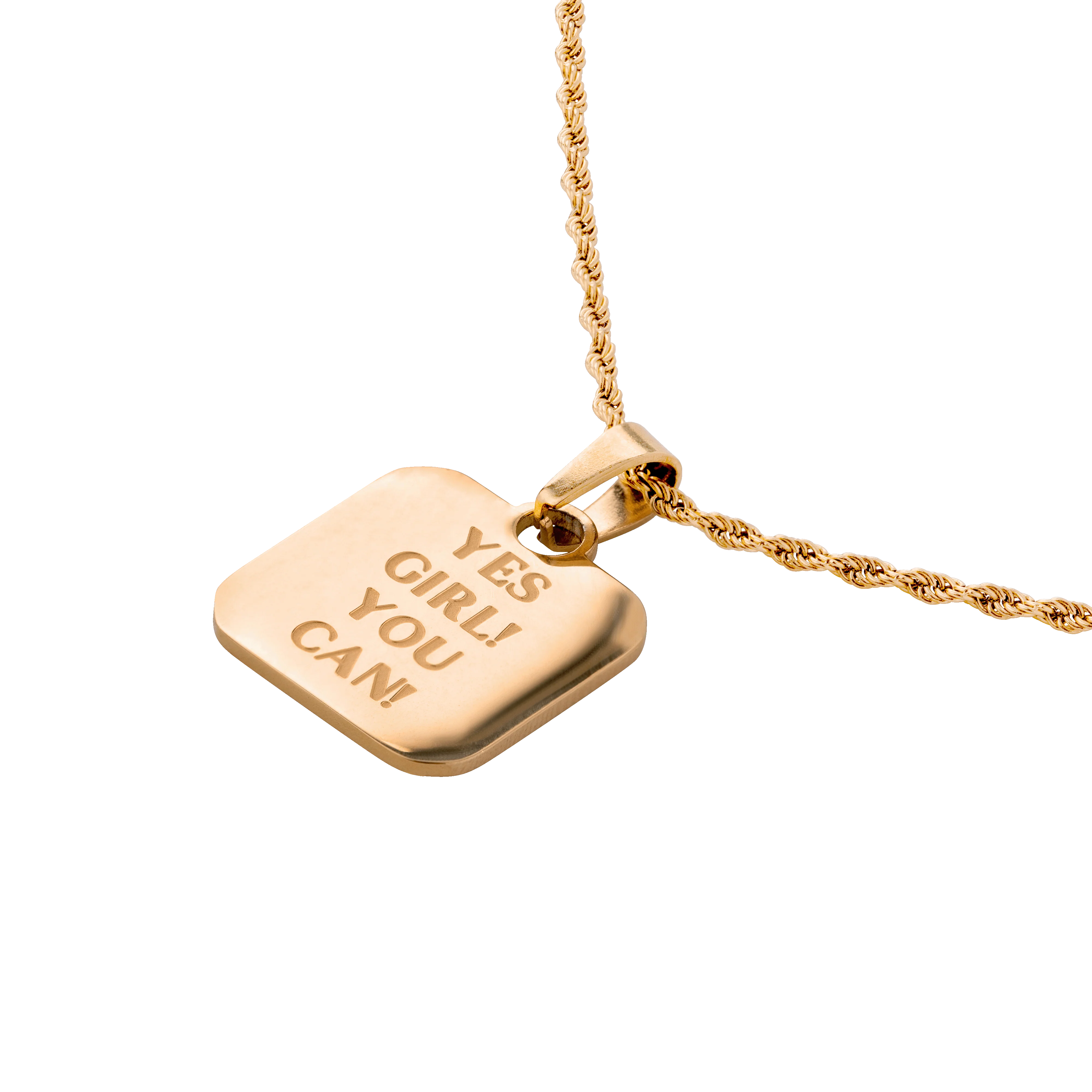 Yes girl! You can! Necklace Rose Gold - Image 3