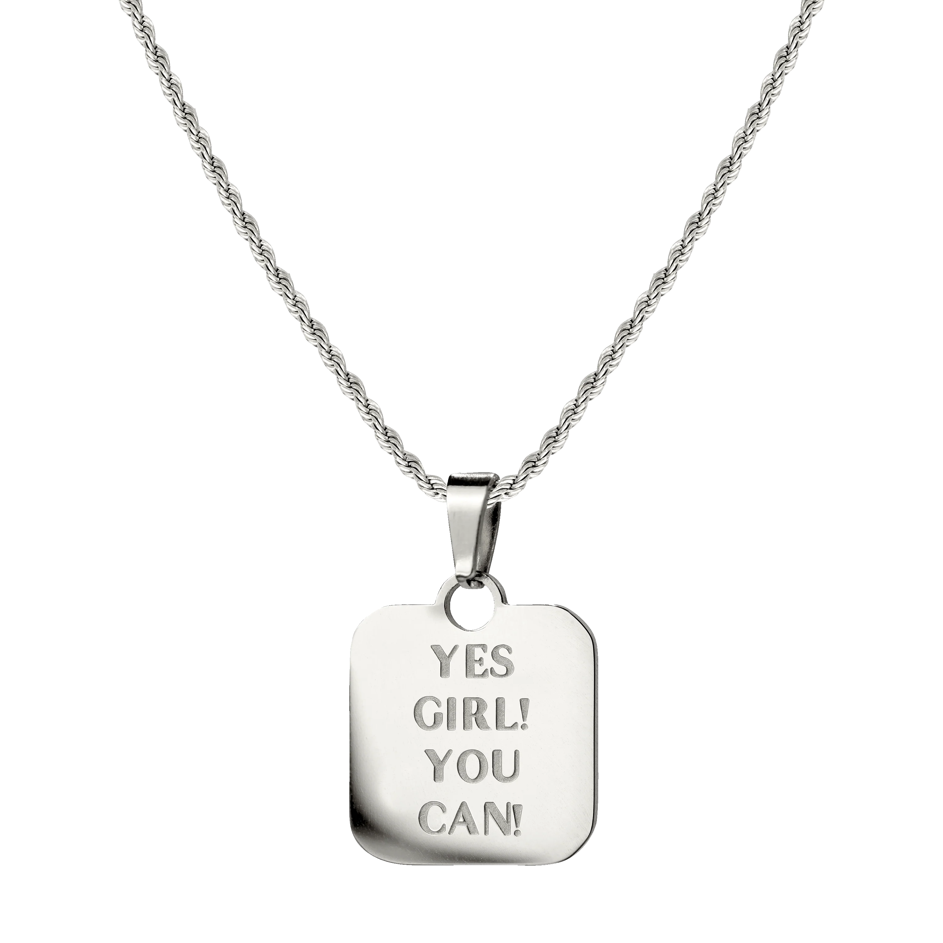 Yes girl! You can! Necklace Silver