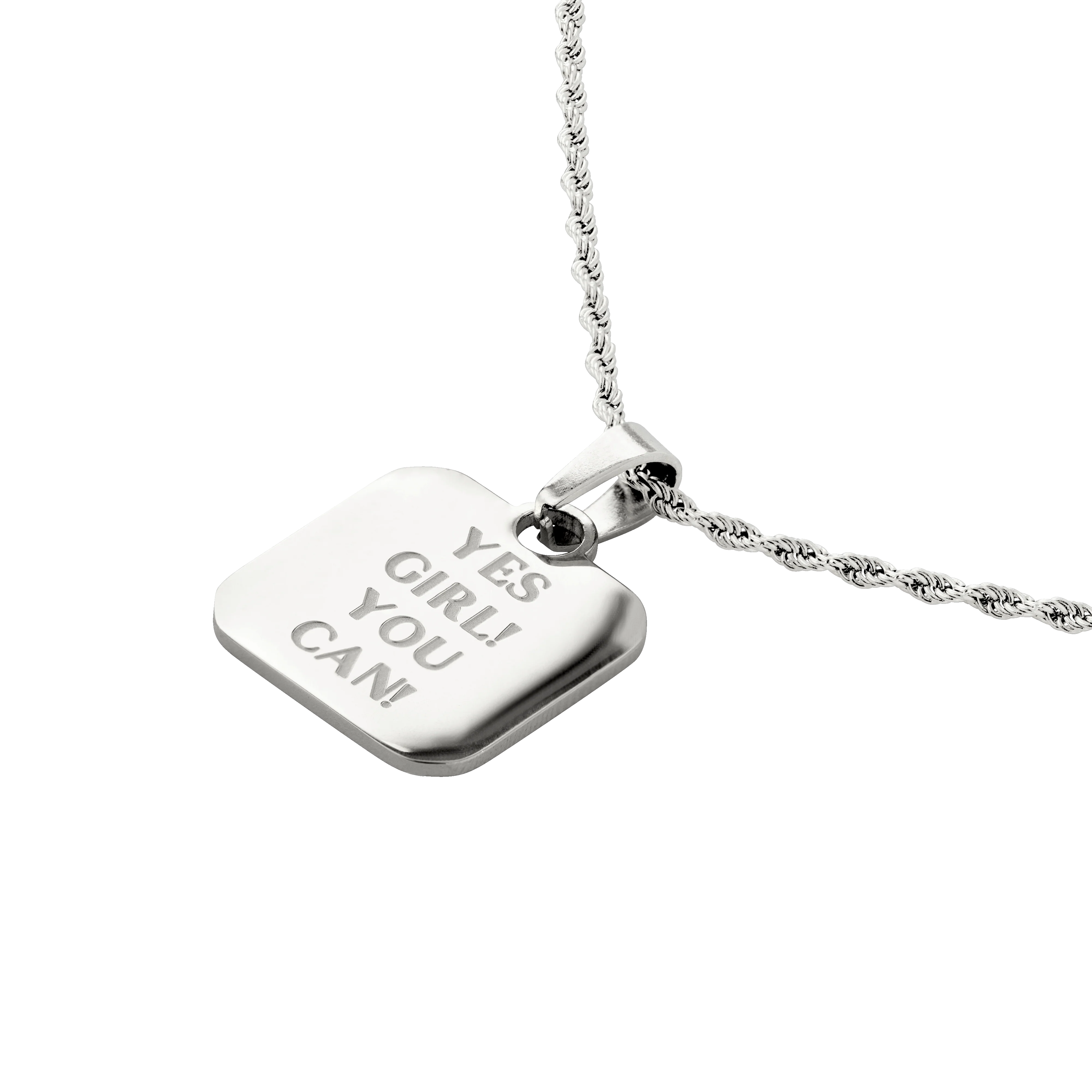 Yes girl! You can! Necklace Silver - Image 3