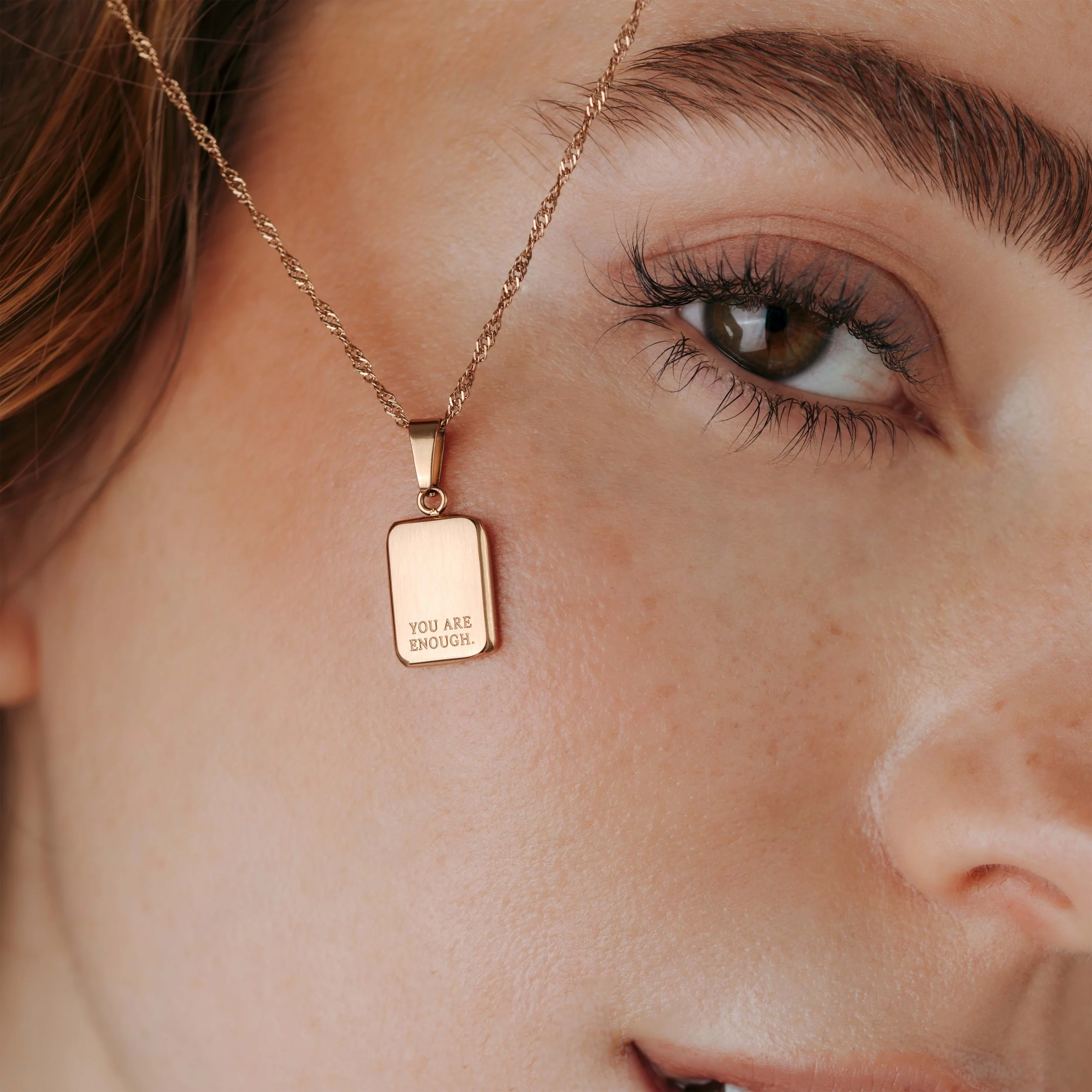 You are enough Necklace Rose Gold - Image 2