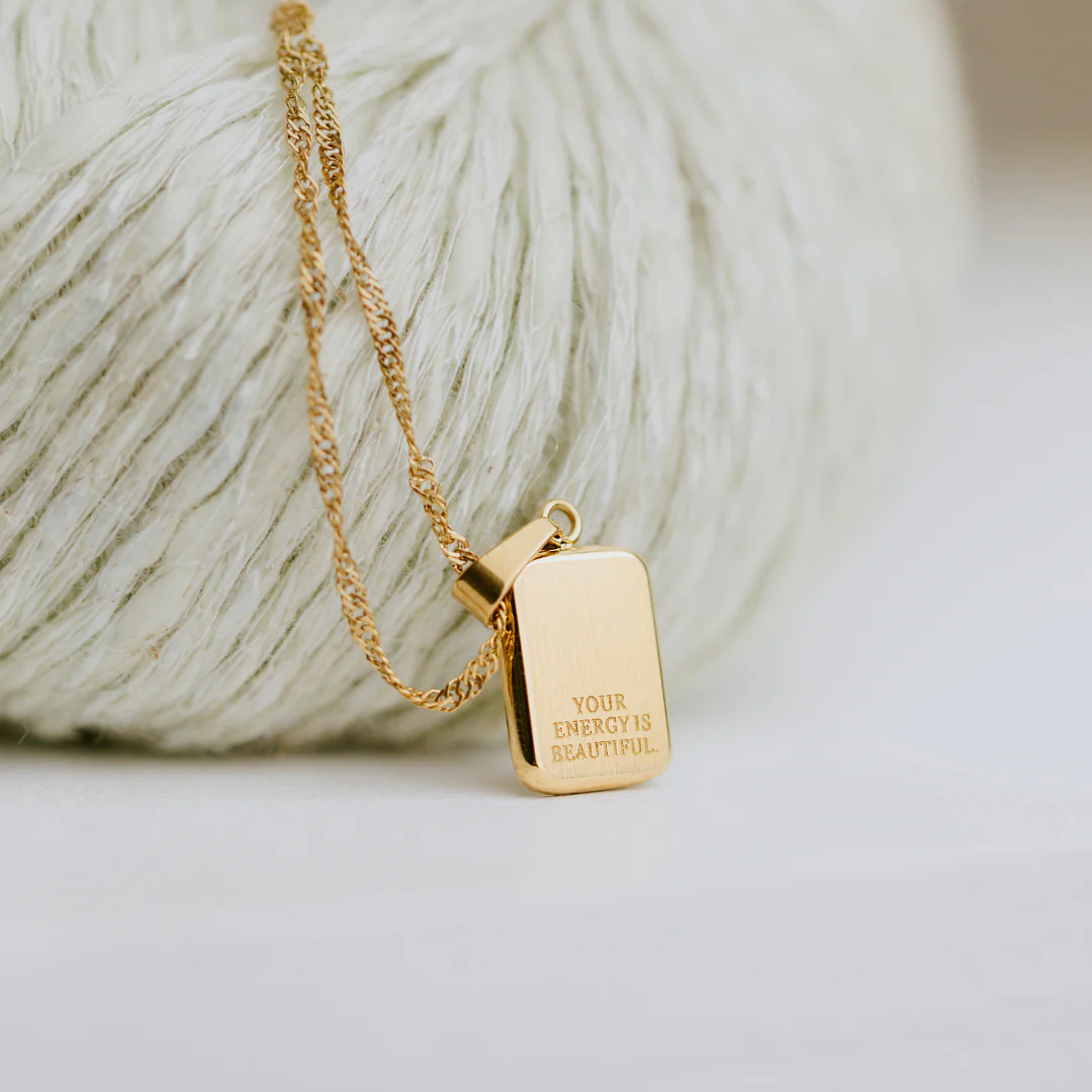 Your energy is beautiful Necklace Rose Gold - Image 5