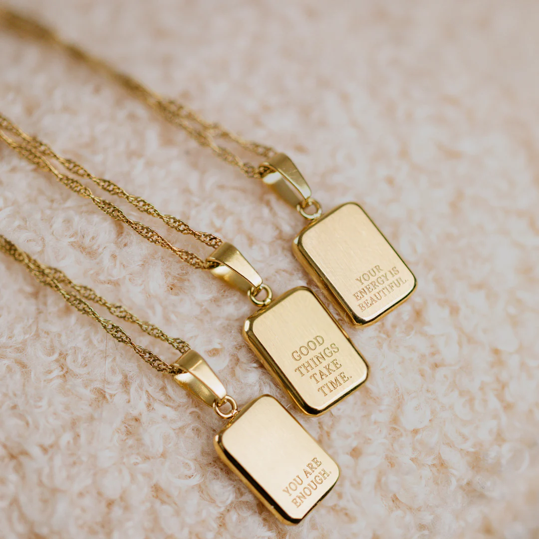 Your energy is beautiful Necklace Silver - Image 7