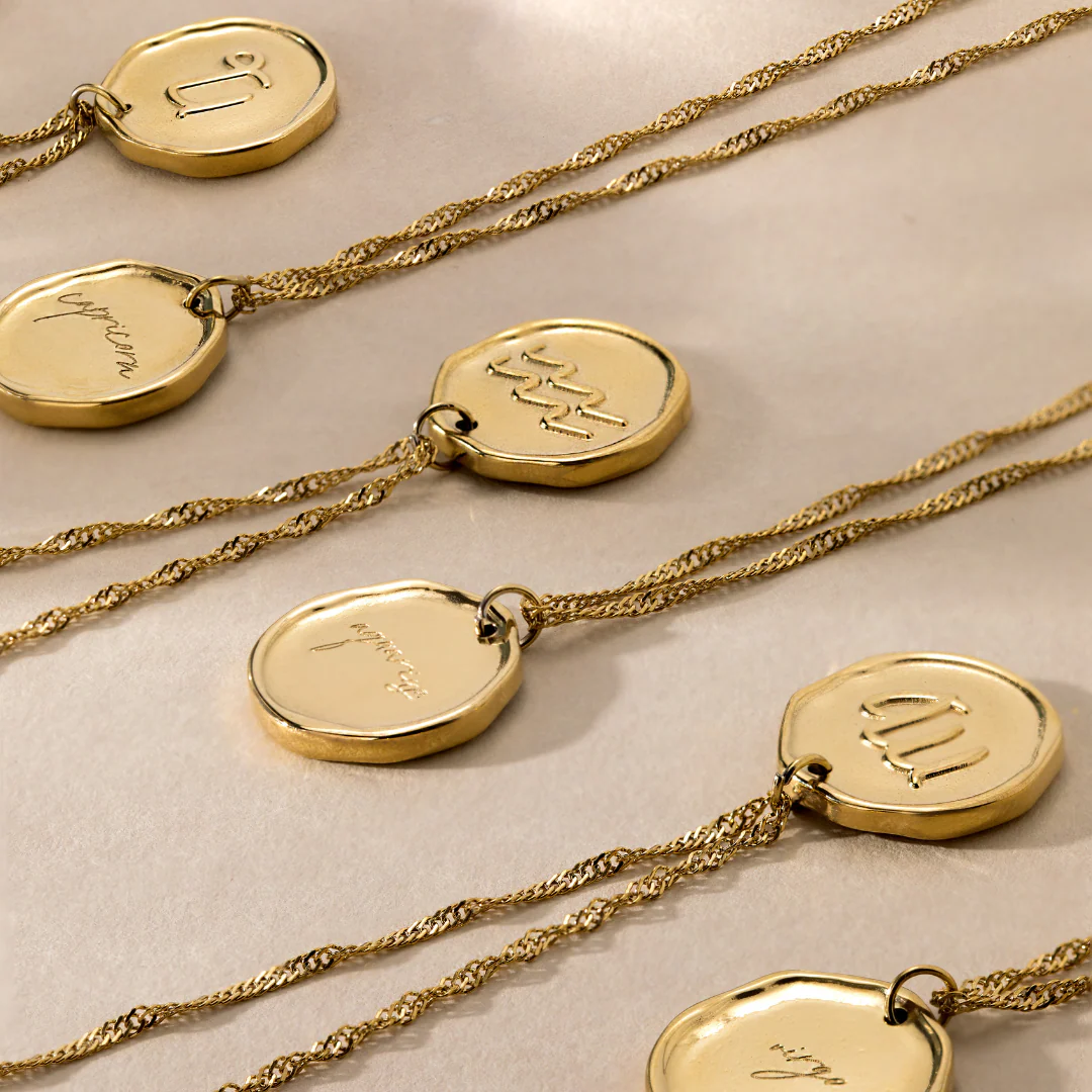 Zodiac Necklace – Aquarius Silver - Image 7