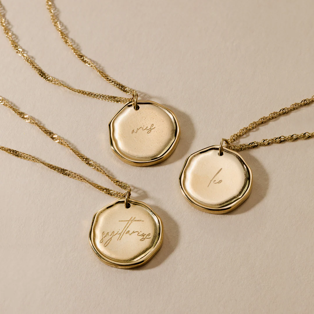 Zodiac Necklace – Aries Gold - Image 8