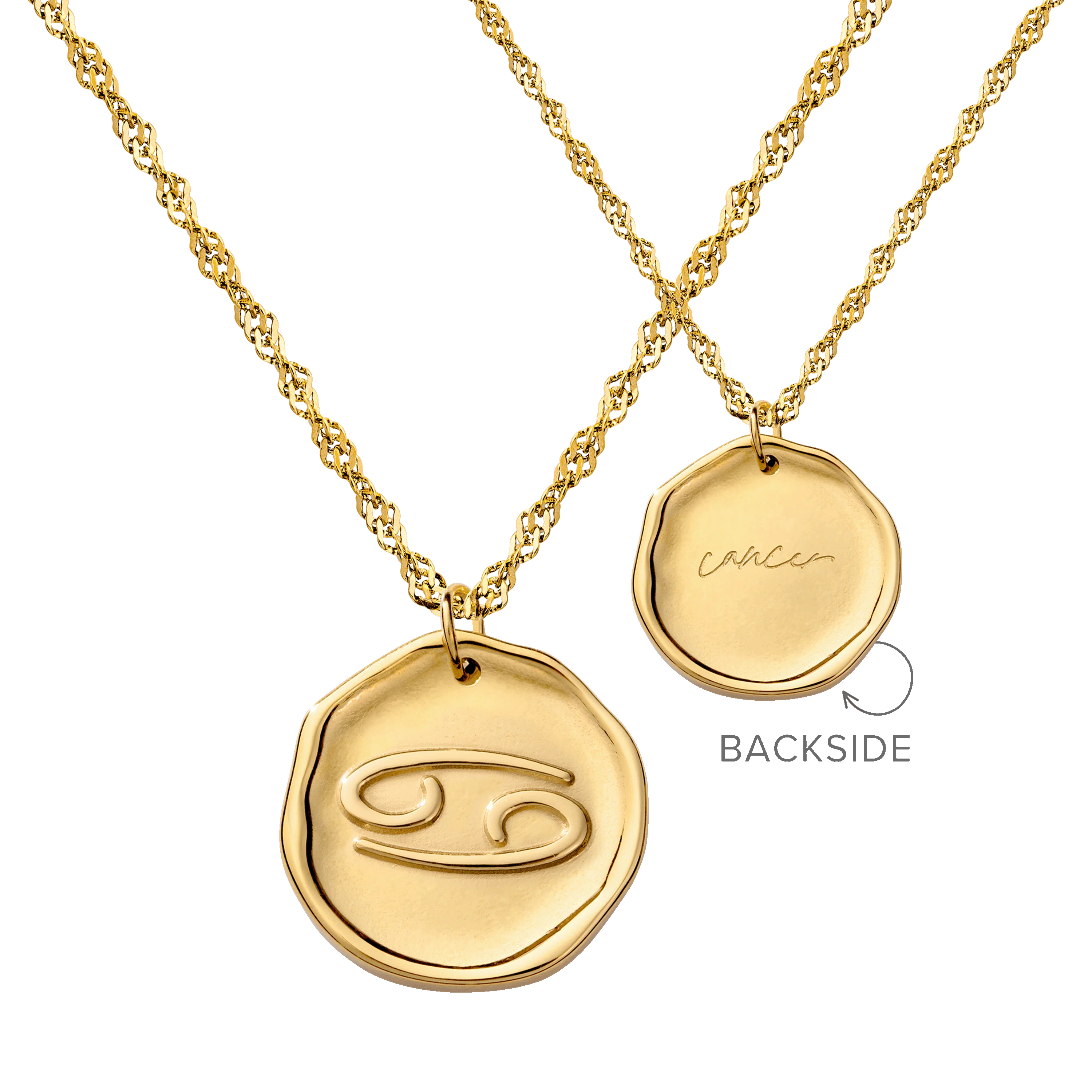 Zodiac Necklace β Cancer Gold