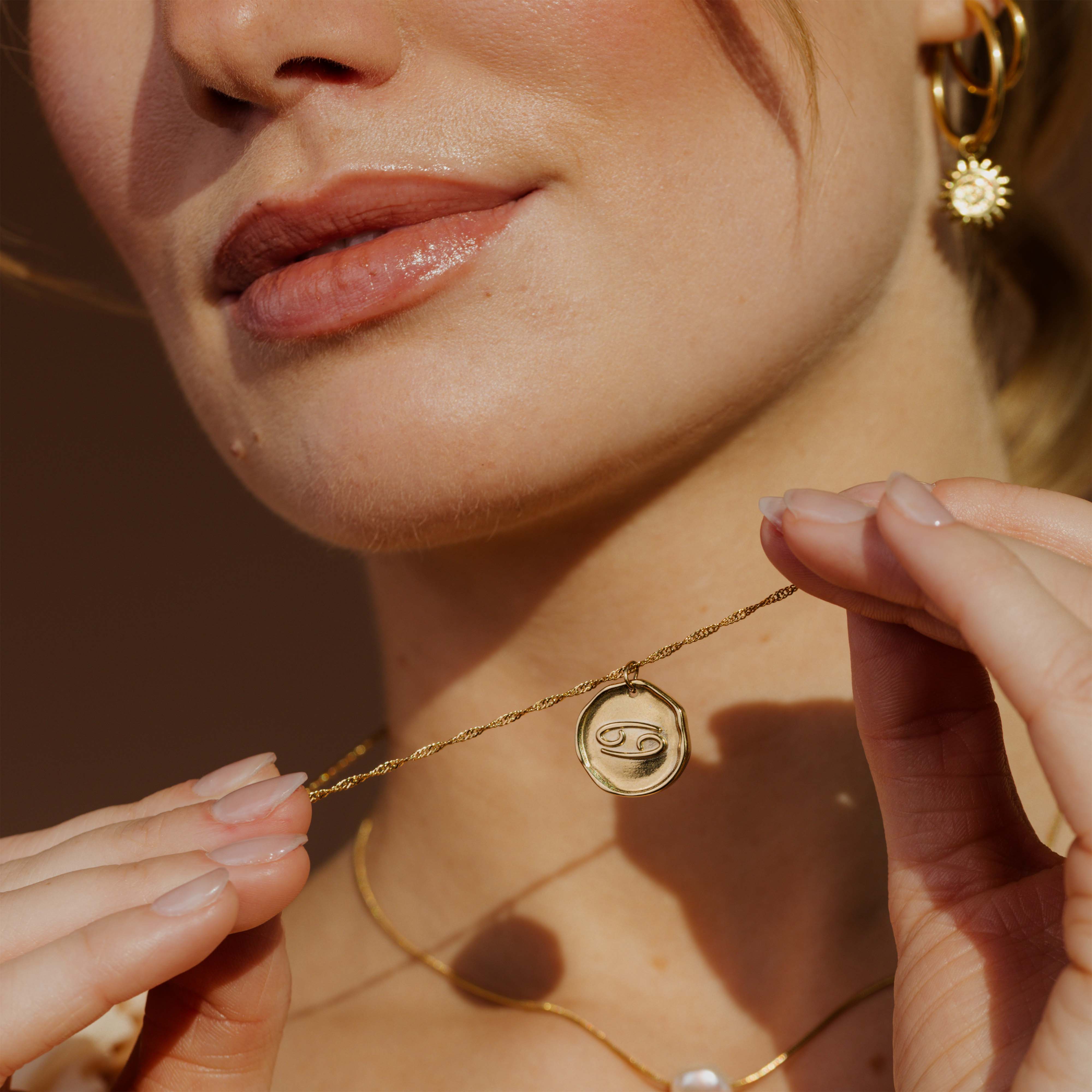 Zodiac Necklace β Cancer Gold - Image 3
