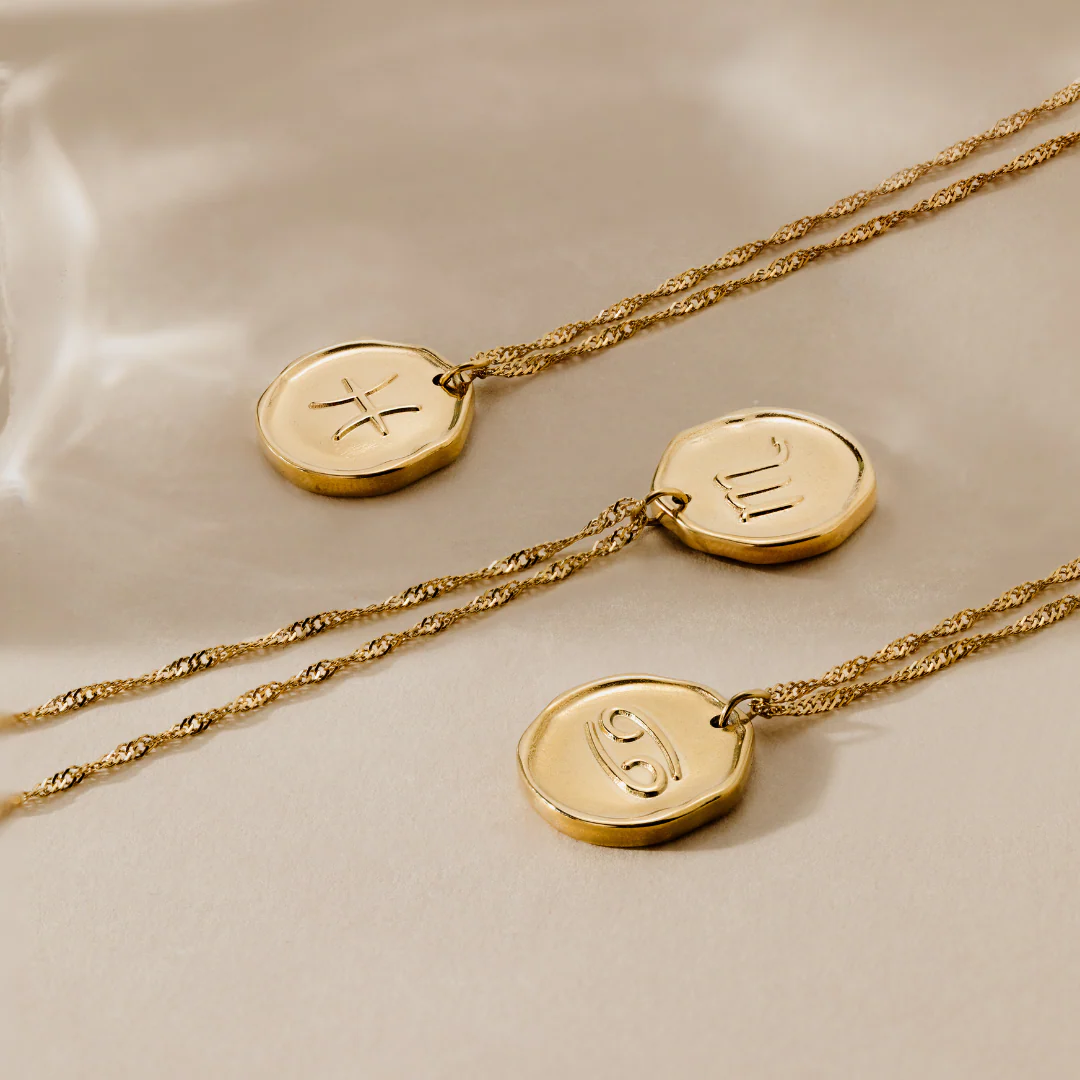 Zodiac Necklace β Cancer Rose Gold - Image 5