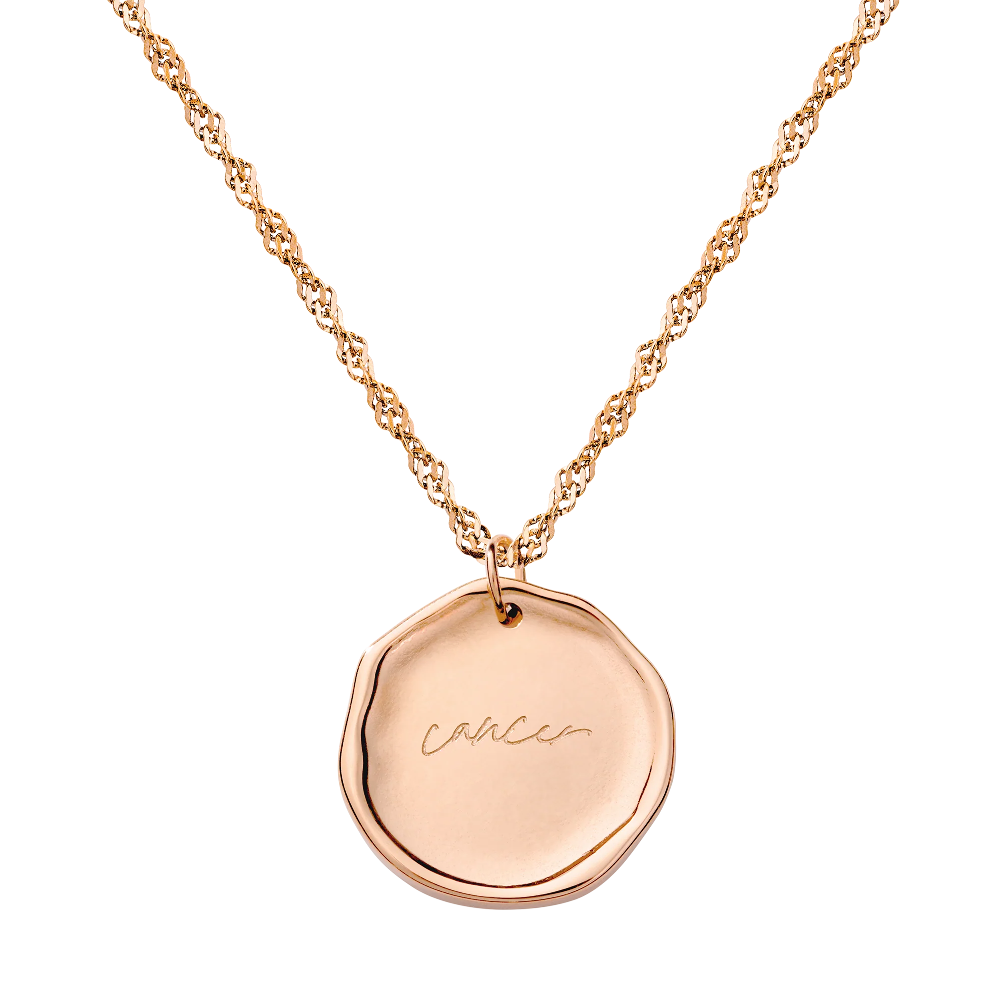 Zodiac Necklace β Cancer Rose Gold - Image 6