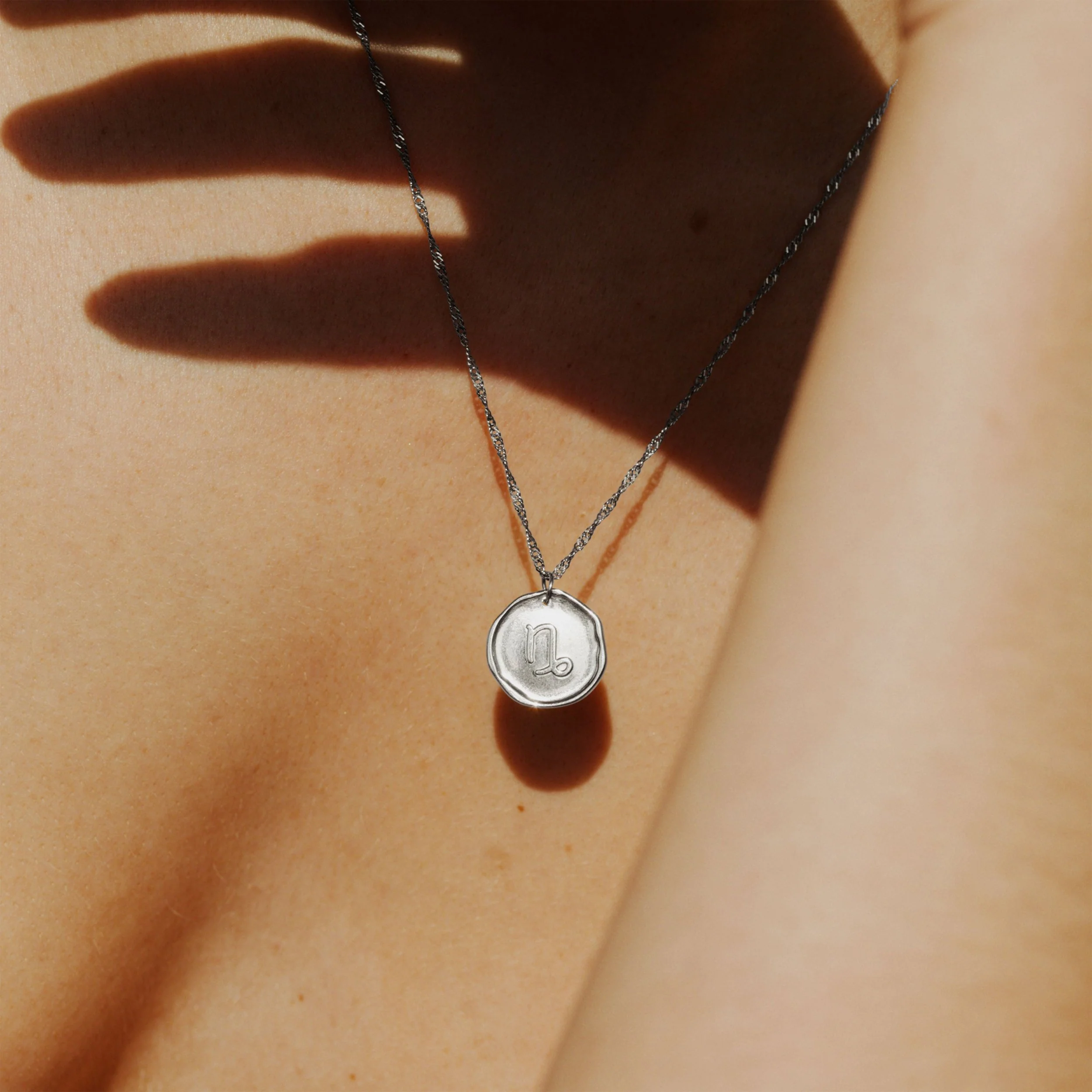 Zodiac Necklace – Capricorn Silver - Image 2