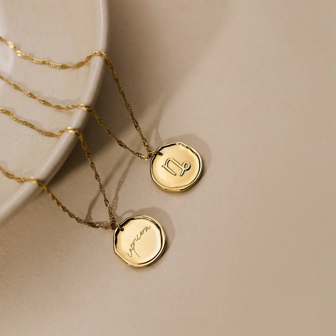 Zodiac Necklace – Capricorn Silver - Image 5