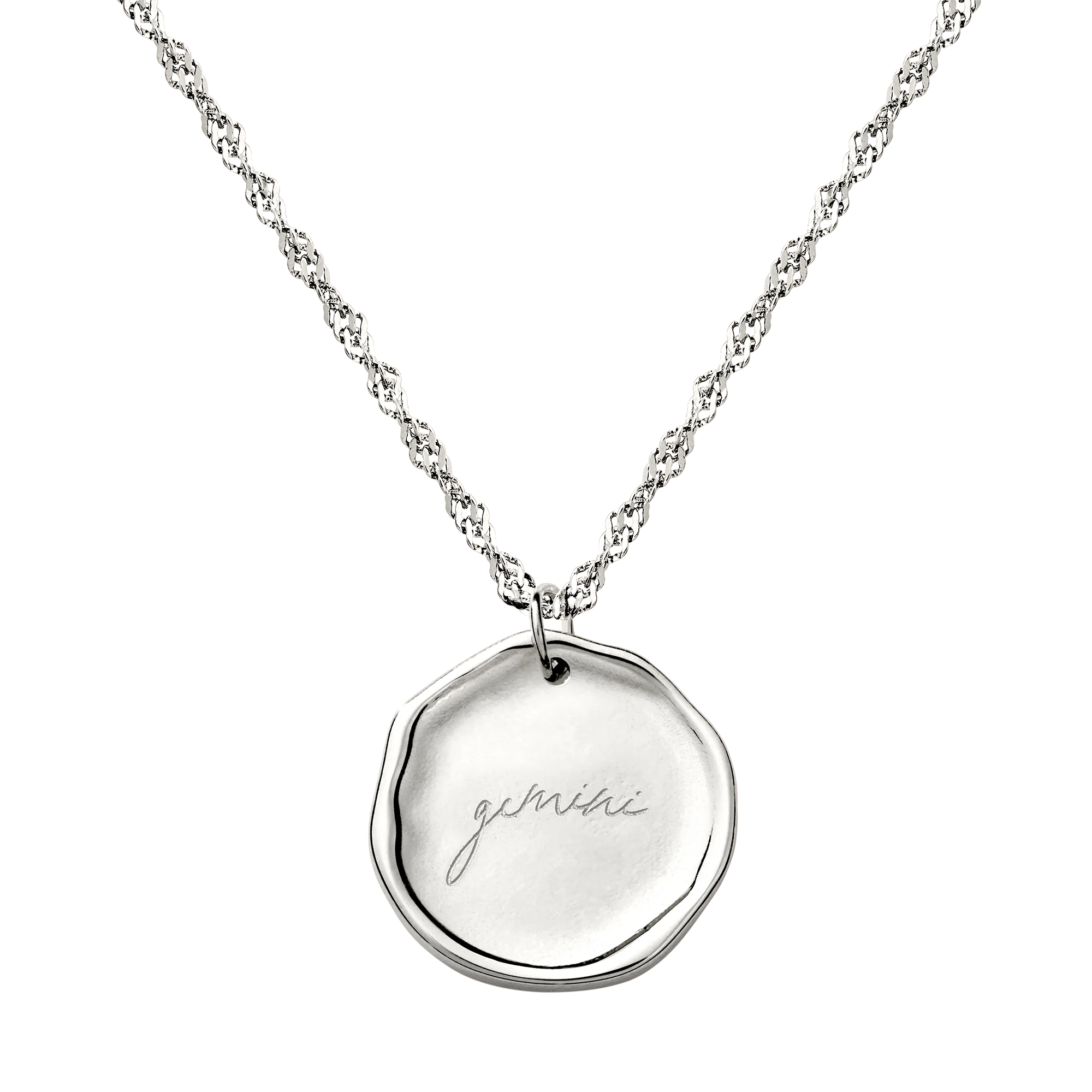 Zodiac Necklace – Gemini Silver - Image 6