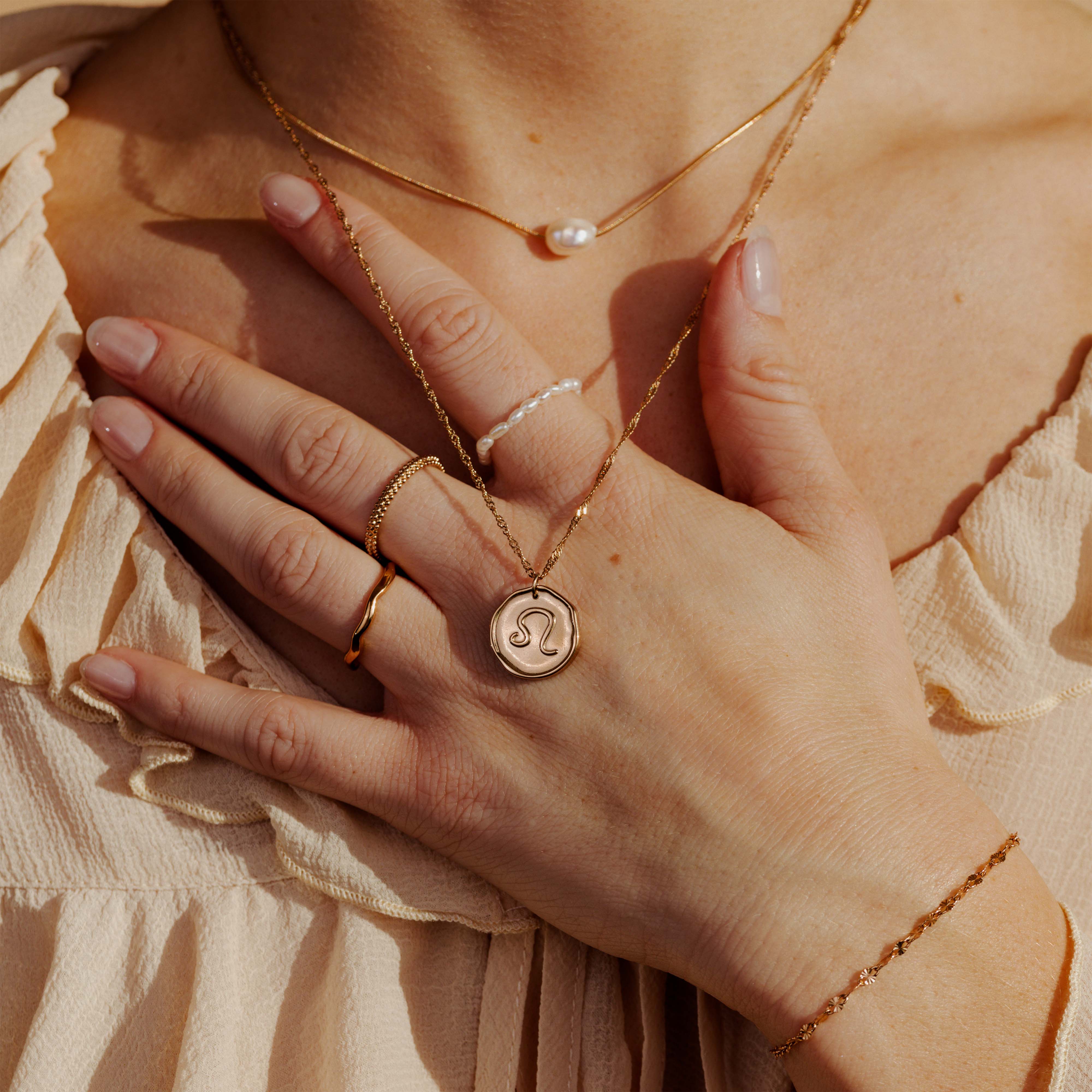 Zodiac Necklace – Leo Rose Gold - Image 3