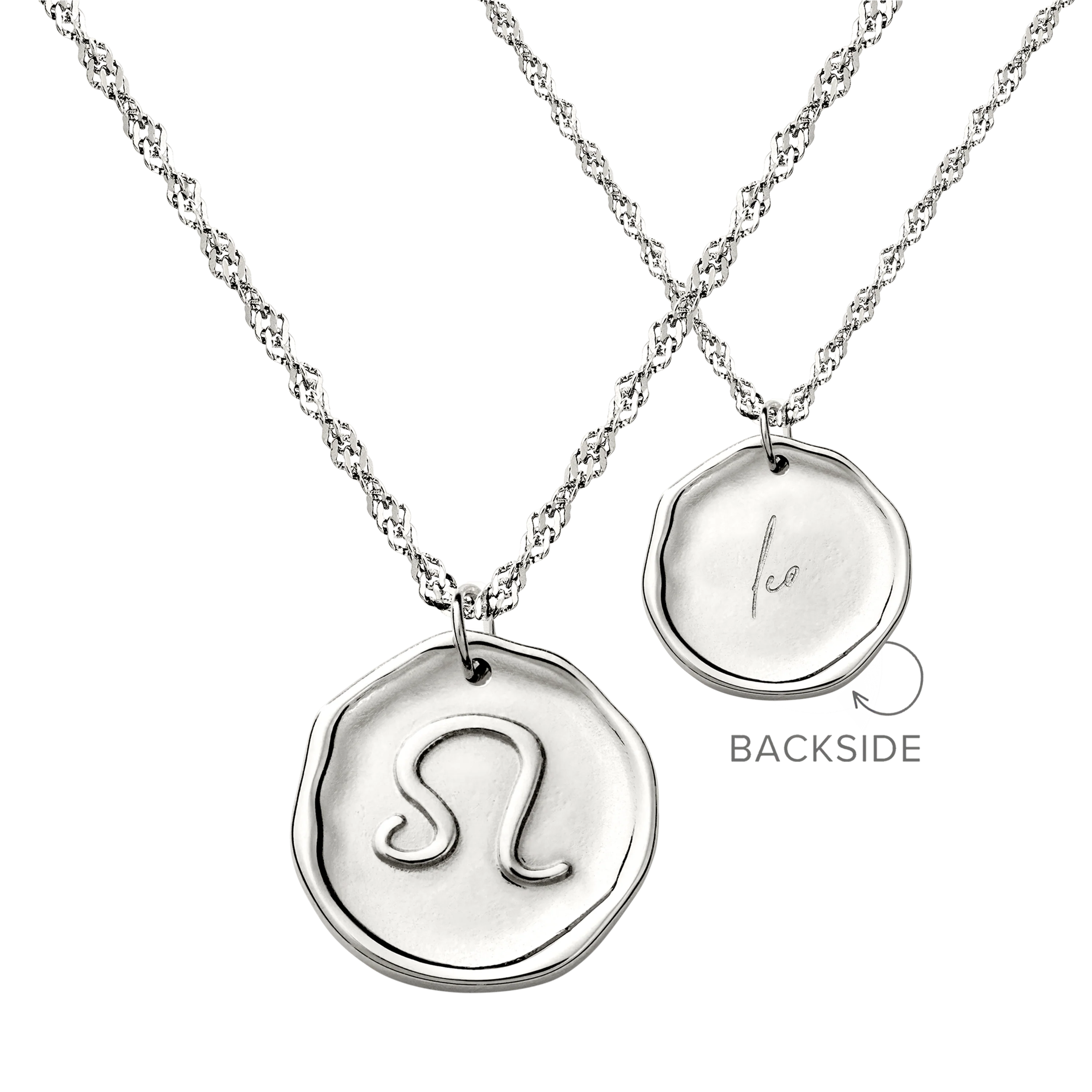 Zodiac Necklace – Leo Silver