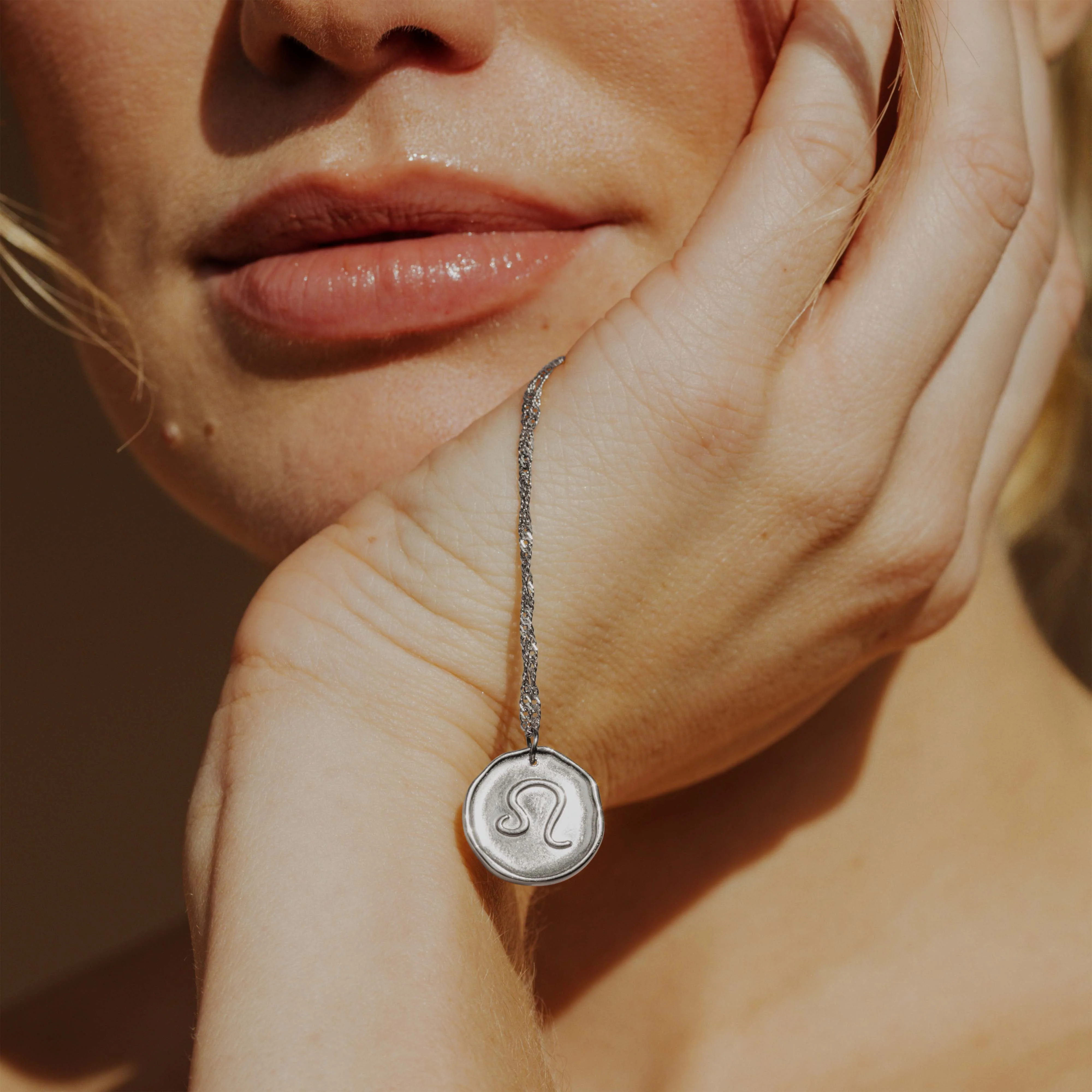 Zodiac Necklace – Leo Silver - Image 2