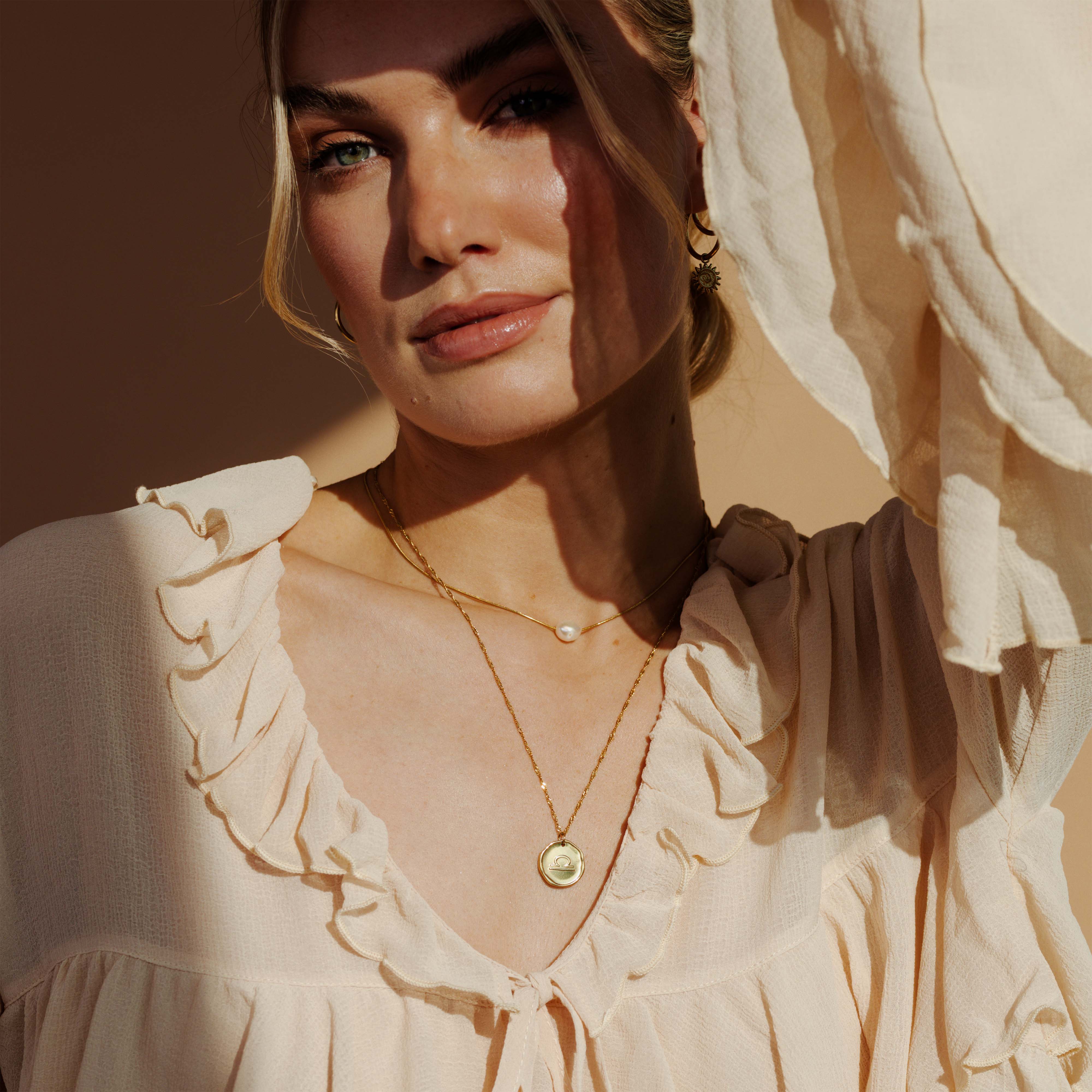 Zodiac Necklace – Libra Gold - Image 3