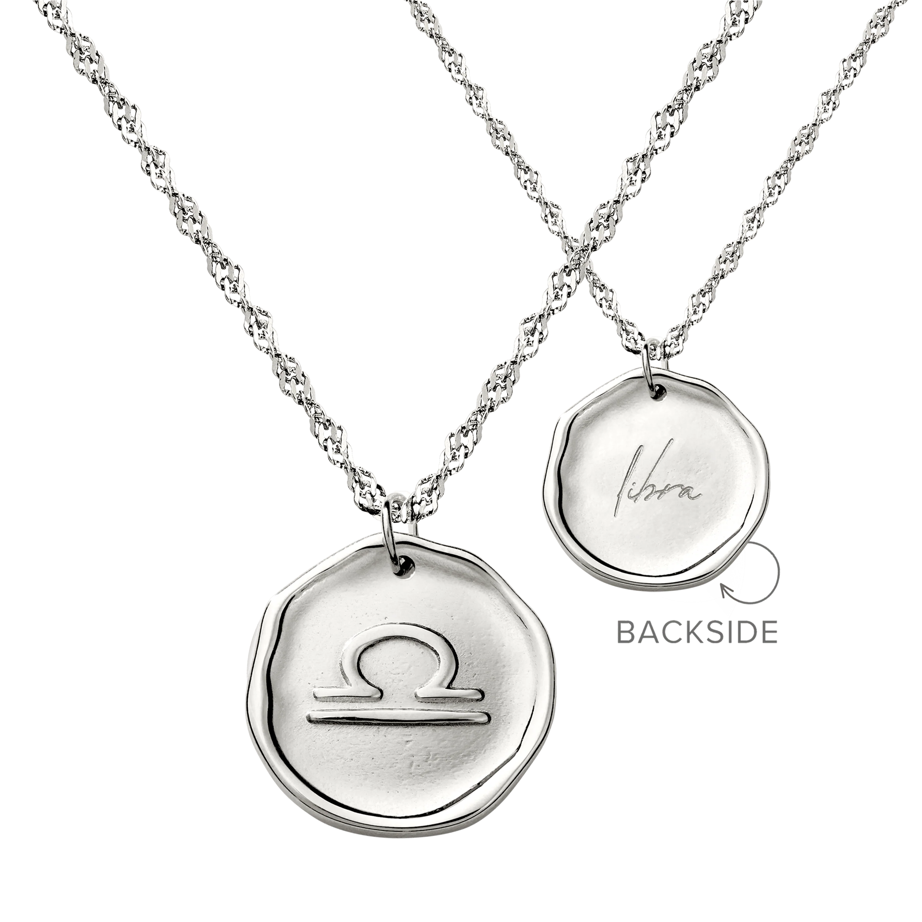 Zodiac Necklace β Libra Silver