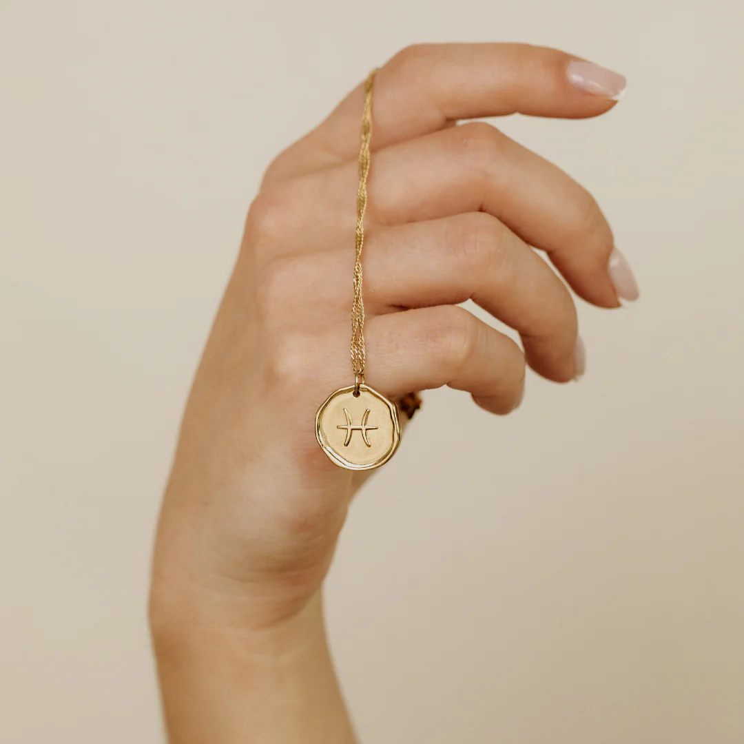 Zodiac Necklace – Pisces Rose Gold - Image 5