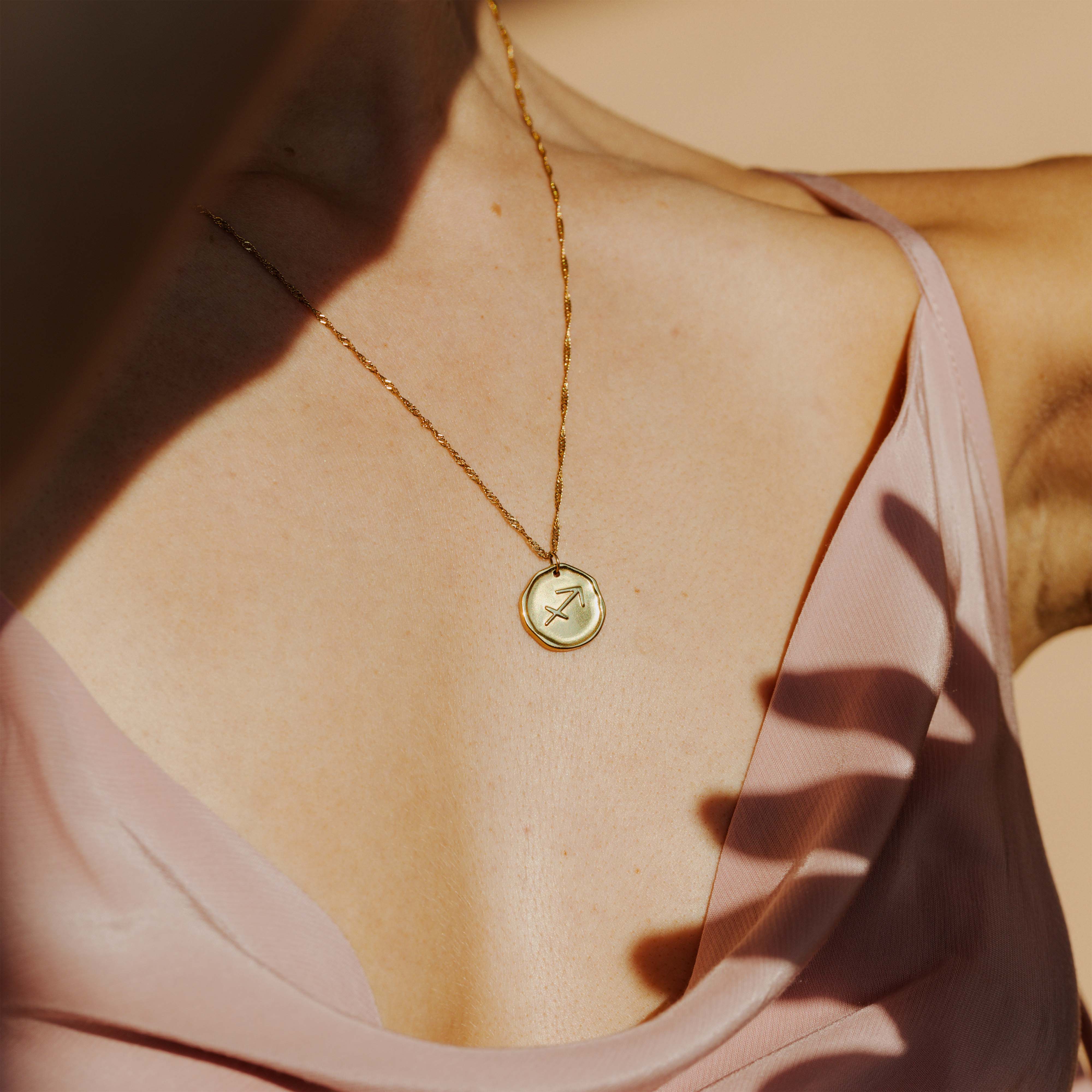 Zodiac Necklace β Sagittarius Gold - Image 2