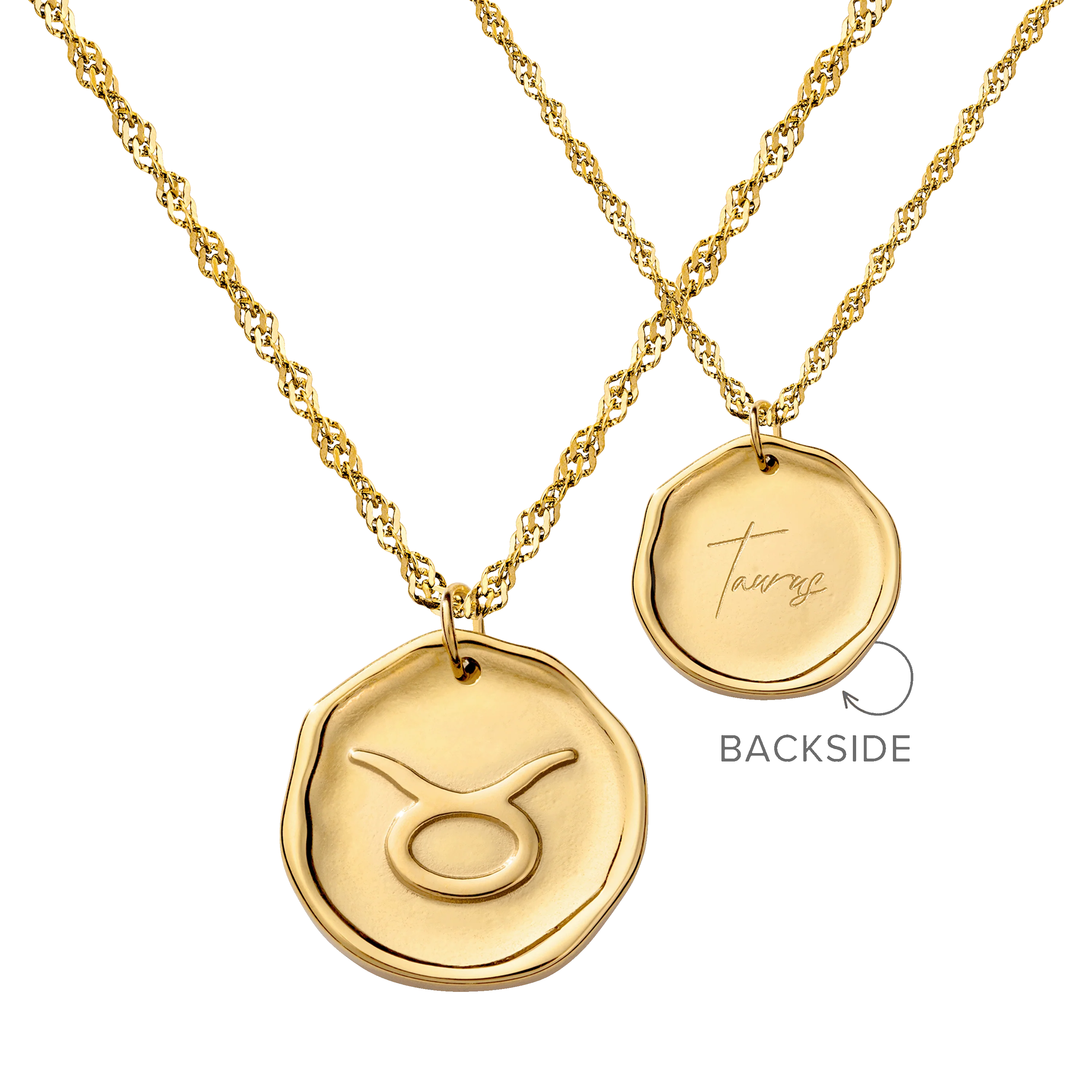 Zodiac Necklace – Taurus Gold