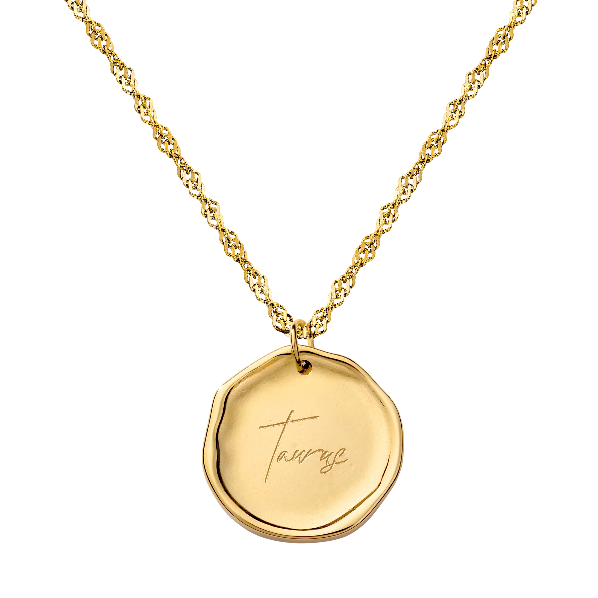 Zodiac Necklace – Taurus Gold - Image 6