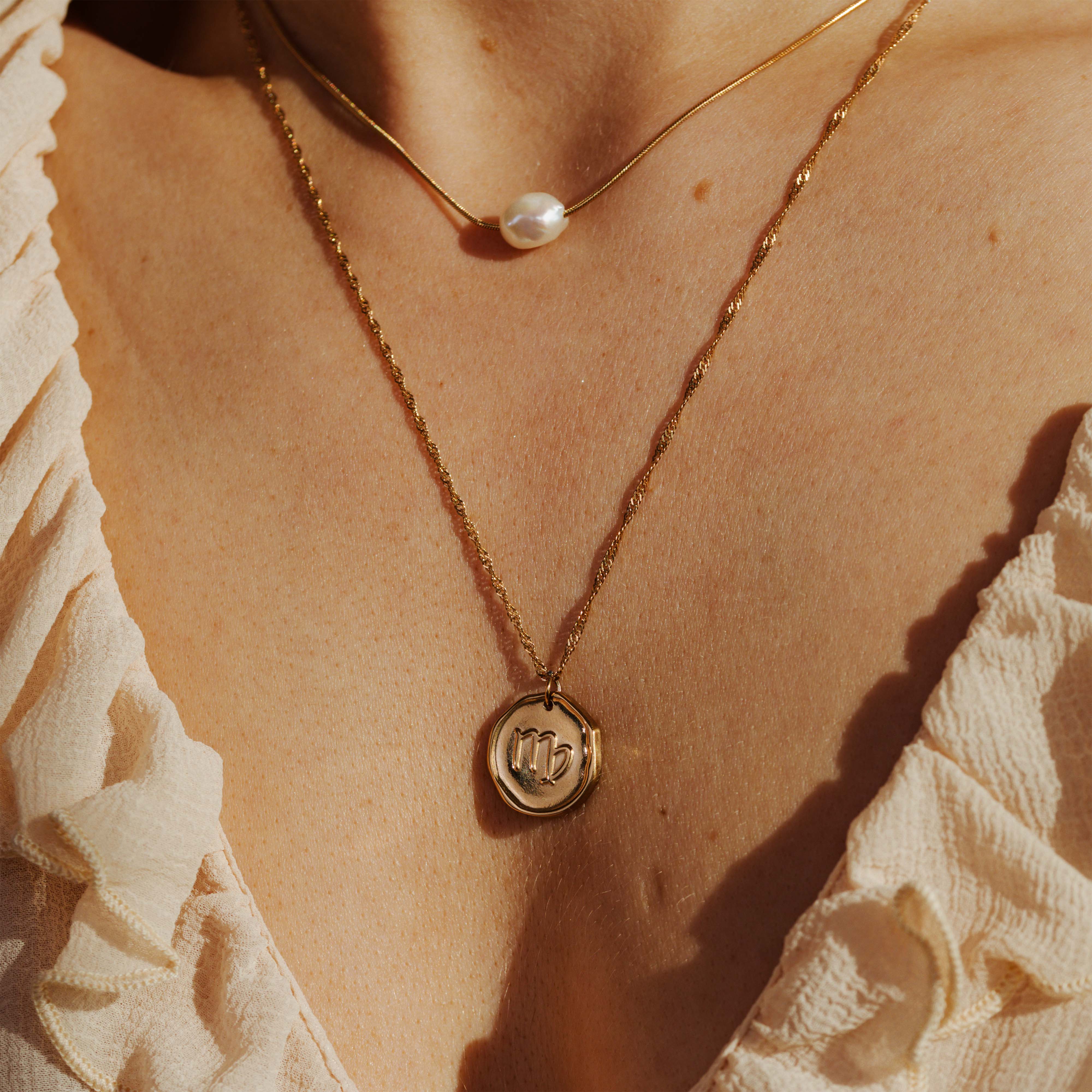 Zodiac Necklace – Virgo Rose Gold - Image 3