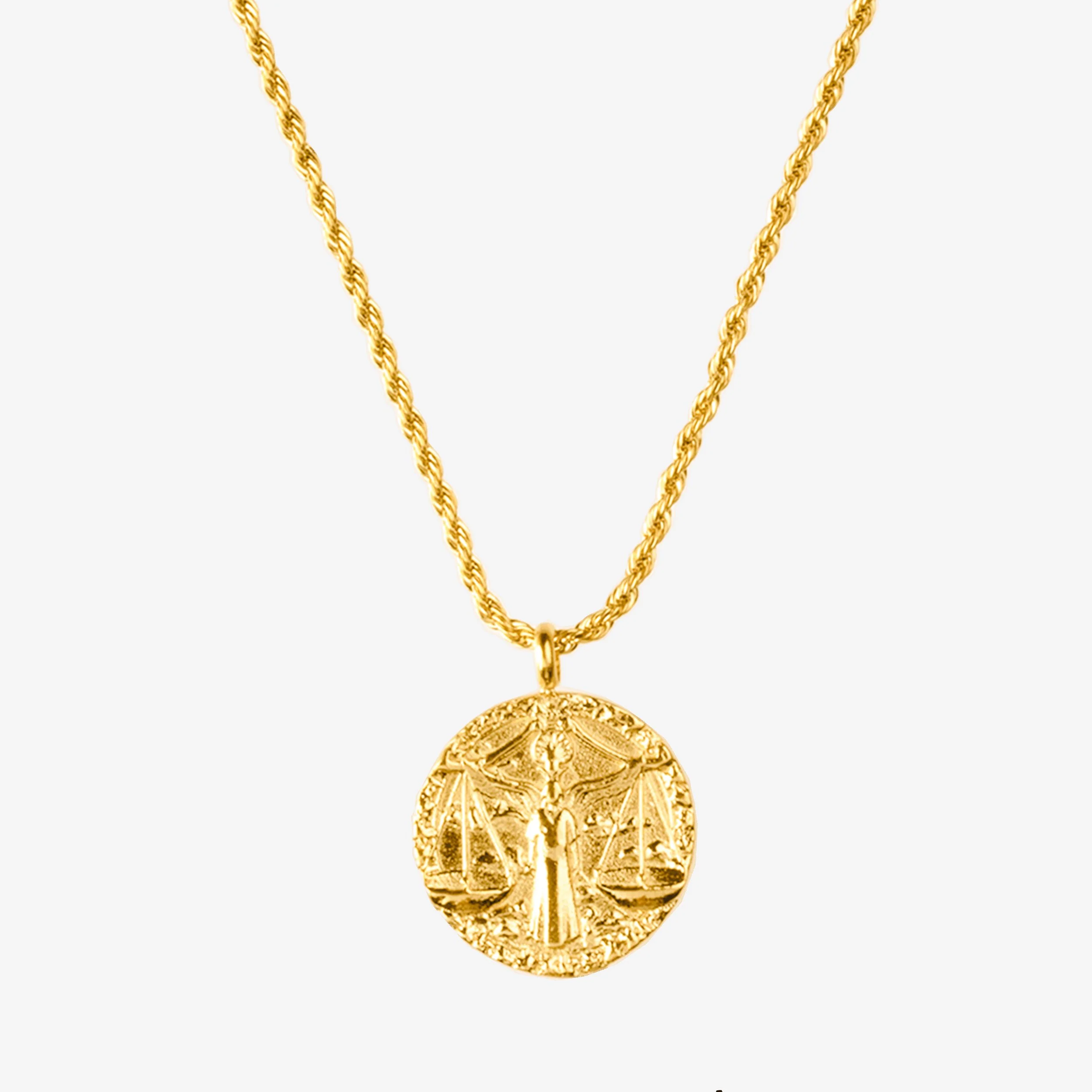Zodiac Sign Necklace Gold